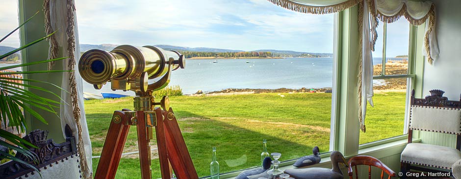 View out Moorings Inn window